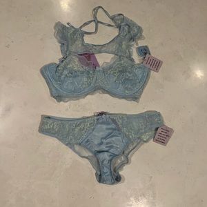 Savage X Fenty panty set, powder blue